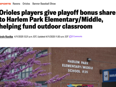 Baltimore Banner Orioles Harlem Park